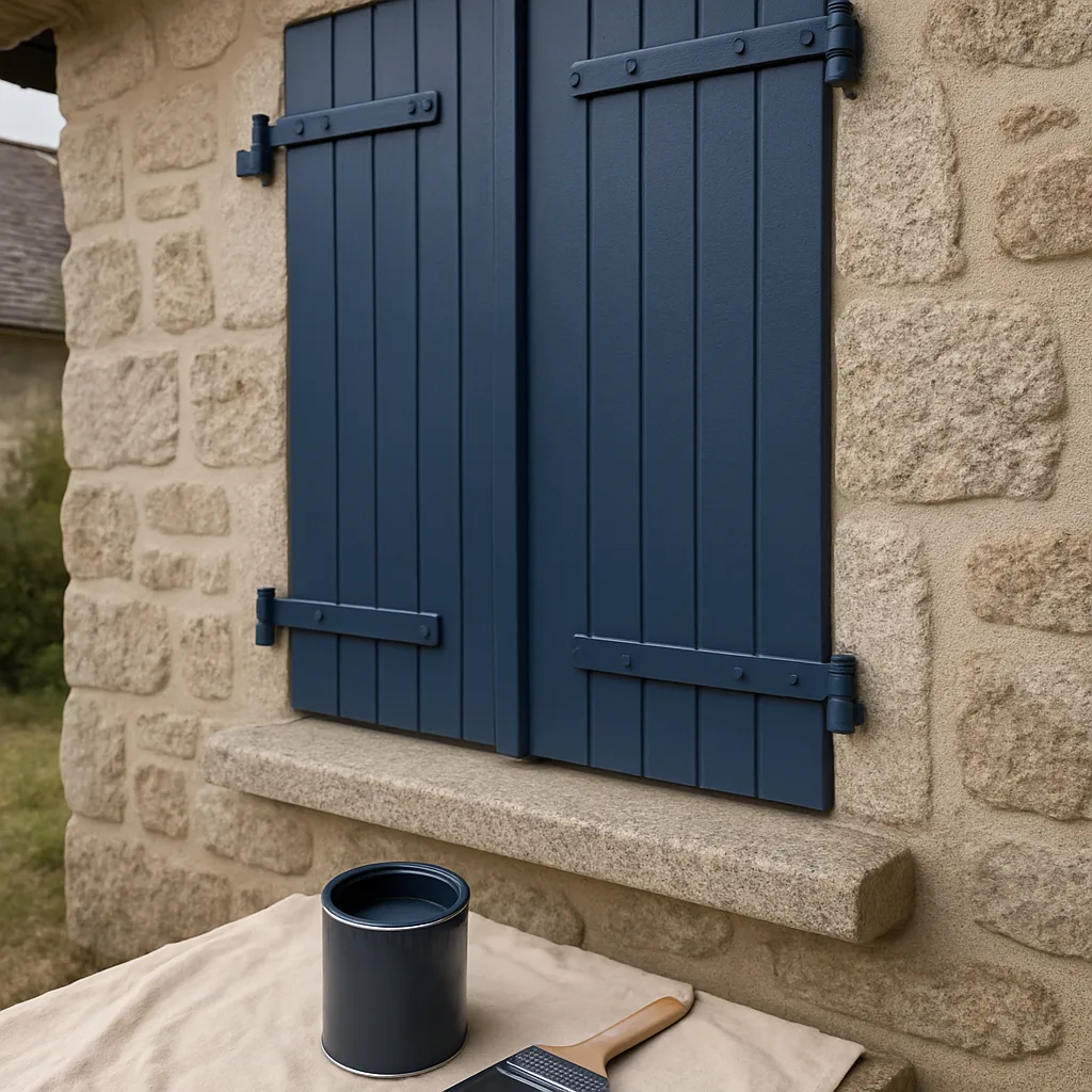 Peinture de volets et de boiseries extérieures